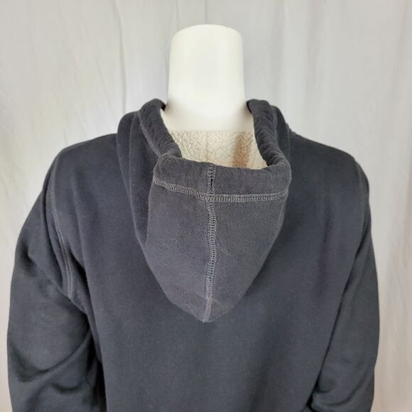 Faded Glory‎ Hooded Zipper Front Black Jacket Size XL - Picture 5 of 9